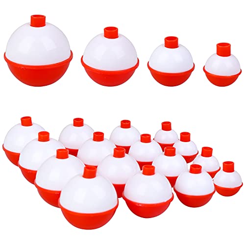 Fishing Bobber Float Set - 16pcs Assorted Sizes 1.57in to 0.98in