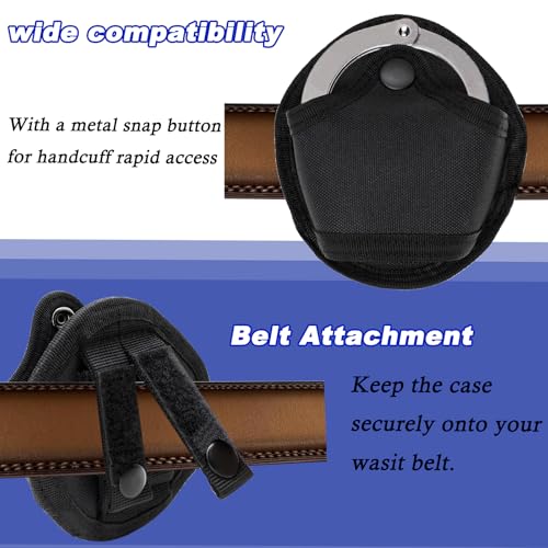 Handcuff Holster Case - 2 Pack Tactical Pouch for Molle Vest