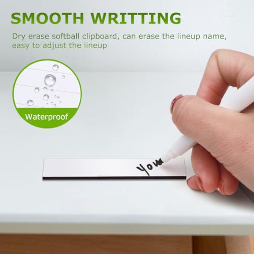 30 Magnetic Strips for Baseball Lineup Board - 0.5 x 2.35 Inch