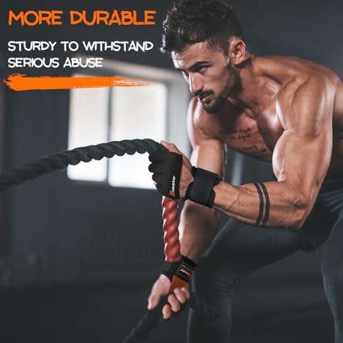 Heavy Duty Workout Gloves with Wrist Support - Medium