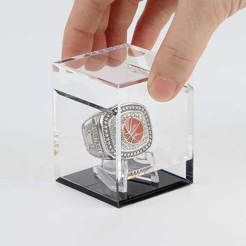 Acrylic Championship Ring Holder Box - Small 2x2x2in