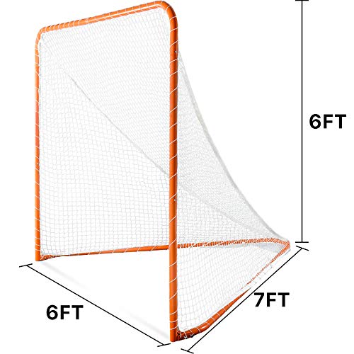 Foldable Portable Lacrosse Goal Net - 6x6x7FT for Practice