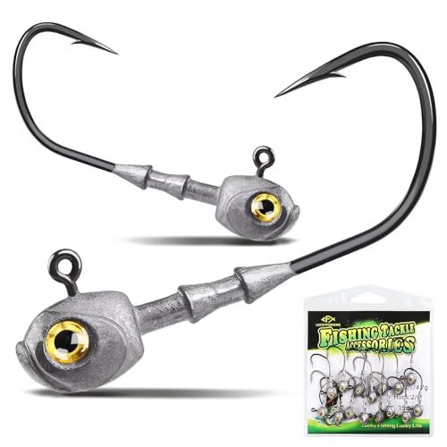 Swimbait Jig Head - 15 Pcs Natural Color 1/8oz (3.5g) Fishing Lures