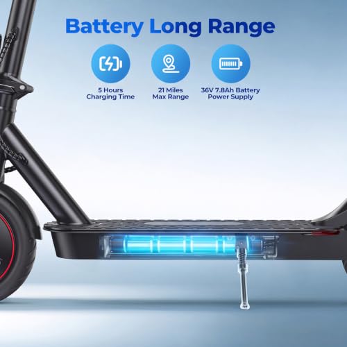 Electric Scooter for Adults, 1000W Motor, 21 Miles Range, Foldable