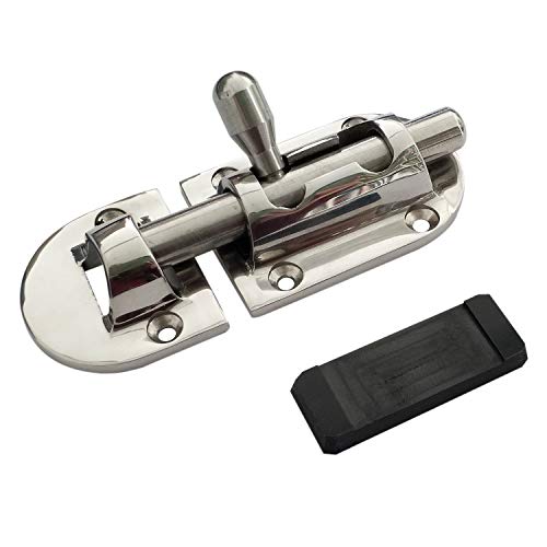 Marine 316SS 3-5/8in Locker Latch Slide Barrel Bolt for Boat Window/Door/Cabinet (Ke ehui) 90mm