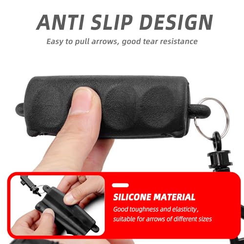 Ergonomic Arrow Puller Gripper - Portable Hand Saver - Black