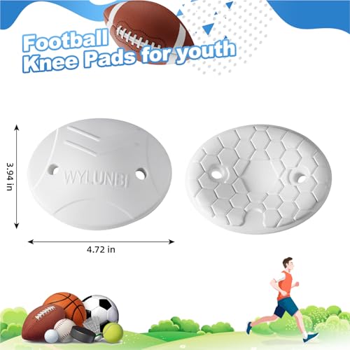Youth Football Knee Pads 4 Pack Impact-Absorbing & Breathable Protective Gear