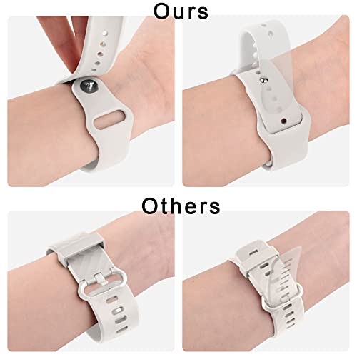 Soft Silicone Sport Watch Band for Garmin Vivoactive 5 - Starlight