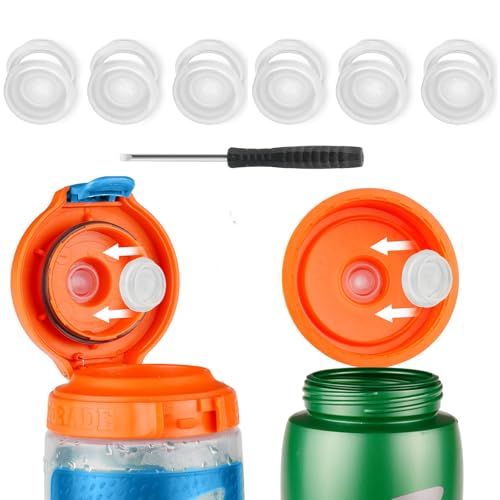 Replacement Dispensing Valve Kit for Water Bottles - White - 6 Pack