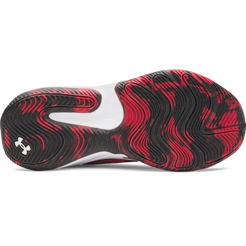 Under Armour Kids Grade School Size Lockdown 8 Basketball Shoes - Big Kid Red/Black/White