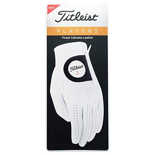 Men's Ultra-Thin Golf Glove - Left Hand, Medium-Large - Pearl White
