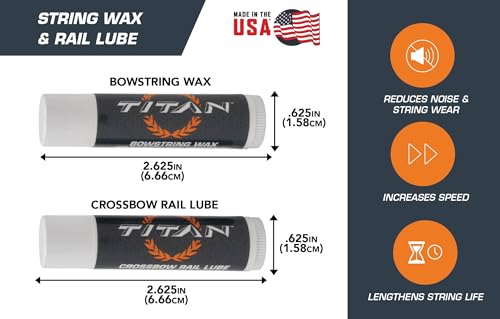 Crossbow String Wax and Rail Lube Combo - 2 Pack