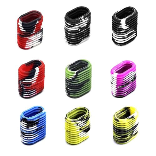 9-Pack Non-Slip Fishing Reel Handle Grip Covers - Camouflage