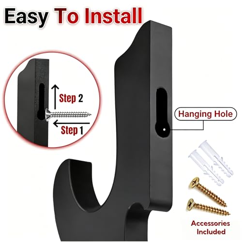 2/Set Sword Hook Wall Mount Samurai Hanger Display Holder Adjustable
