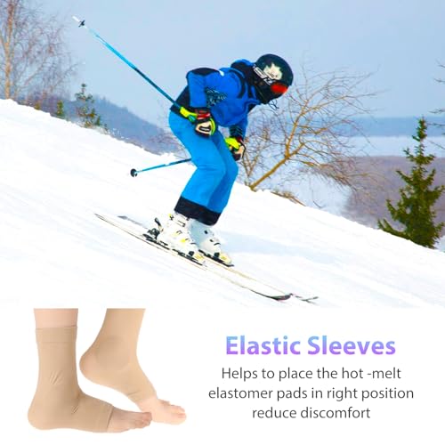 Gel Padded Ankle Protector Sleeve for Skating & Skiing