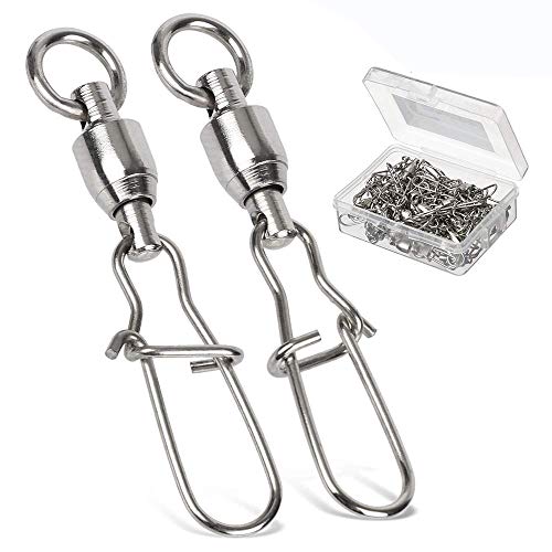Duo Lock Snap Fishing Swivels - Stainless Steel, Size 0+0 (26.4lb), 25 pcs
