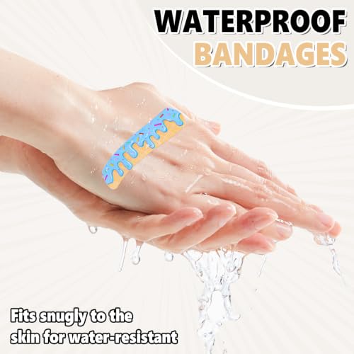 60Pcs Baseball Ice Cream Drip Bandages - Latex Free & Hypoallergenic