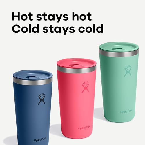 Hydro Flask 20 Oz All Around Tumbler with Press-In Lid - Harbor Blue Insulated Travel Mug