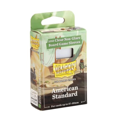 Board Game Sleeves - Non-Glare, Durable Protection, American Standard - 1 Pack