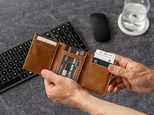 NBA Laser Engraved Tri-Fold Wallet - Indiana Pacers Brown