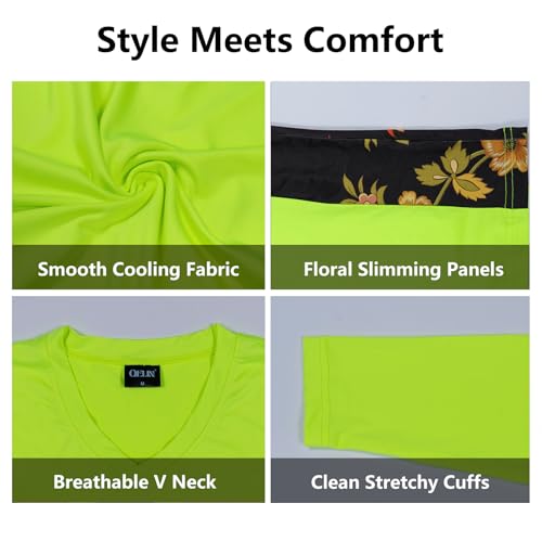 Women's UPF 50+ Sun Protection Long Sleeve Hiking Shirt - X-Small Yellow