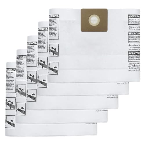 5 Pack Shop Vac 3 Gallon Bags - 90669 All Around Collection Type C Vacuum Bags, part # 9066900 9066933