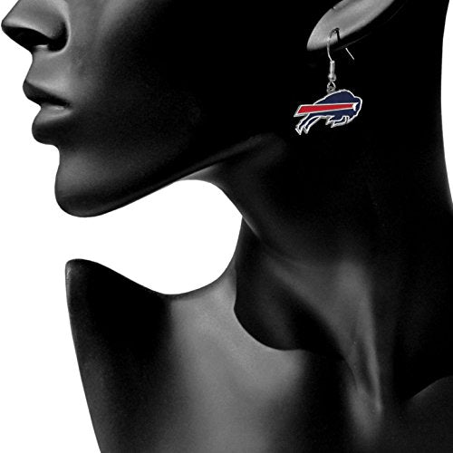 Buffalo Bills NFL Chrome Dangle Earrings - Game Day Accessory