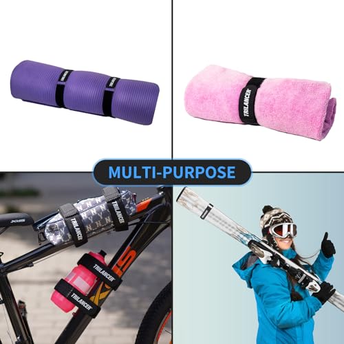 Bike Wheel Stabilizer Straps - 26'' x 1.5'' (2-Pack, Black)
