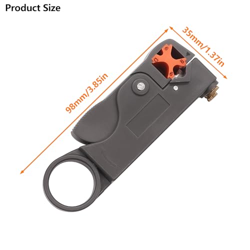 mxuteuk 2PCS Coax Coaxial Cable Stripper Cutter Tool for RG59 RG58 RG6 RG11