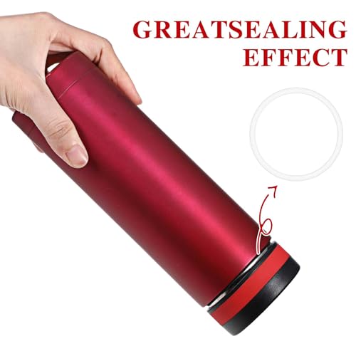 6 Silicone O-Ring Seals for Wide Mouth Water Bottles - 2.2 Inch