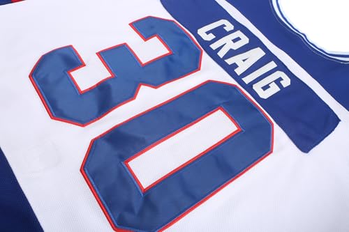 Youth Hockey Jersey - USA 1980 Olympic Team - Small with Stitched Letters & Numbers