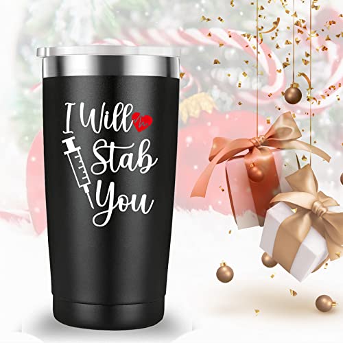 Mamihlap 20oz Black Travel Mug Tumbler for Nurses & Doctors - Appreciation Gift