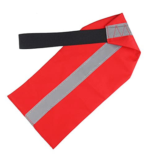 Kayak Safety Flag - 22.4 x 6 Inch Travel Warning Flag - Red