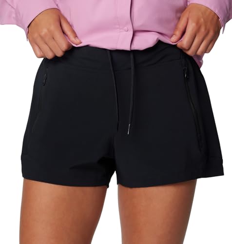 Columbia Women's PFG Tidal III Shorts - 5-Inch Inseam, Black, Regular Fit