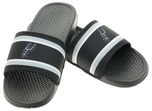 NBA Team Printed Slide Sandals - San Antonio Spurs - Comfortable Fan Footwear