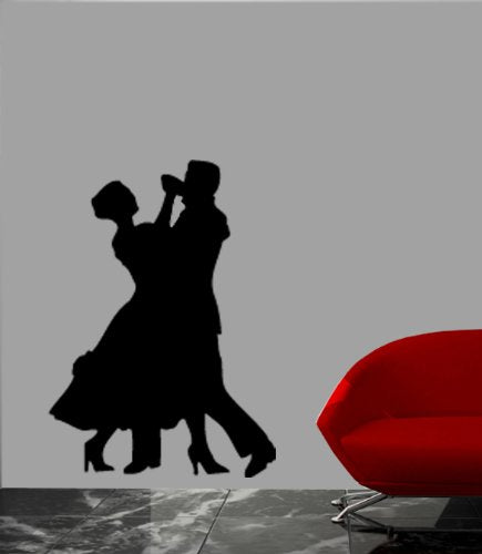 Couple Dancing Silhouette Wall Decal - 43"x60"