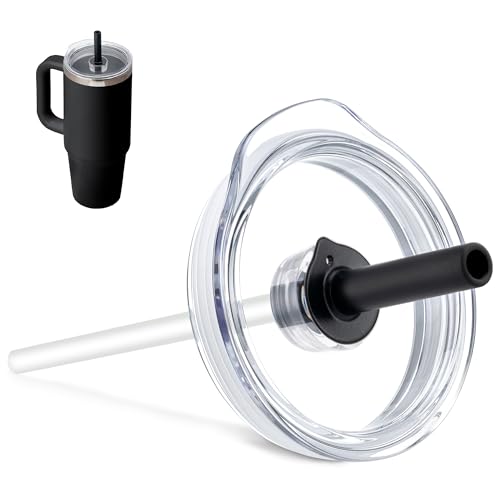 Bluwing Black Press-In Tumbler Lid for Hydro Flask 32oz & 40oz Travel Tumblers