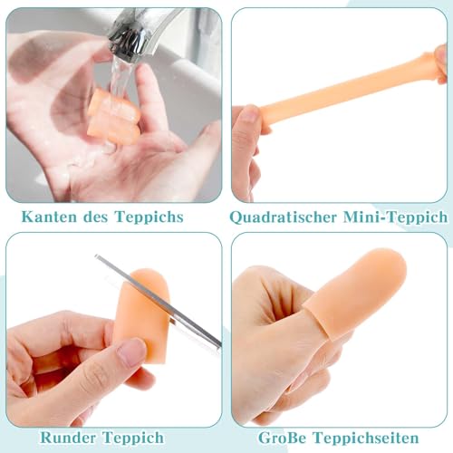 8-Pack Silicone Finger Cots - Protective Finger Sleeves