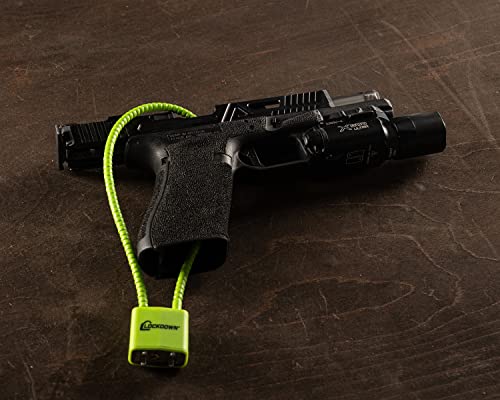 15 Inch Cable Gun Lock - California DOJ Approved, Green - One Size