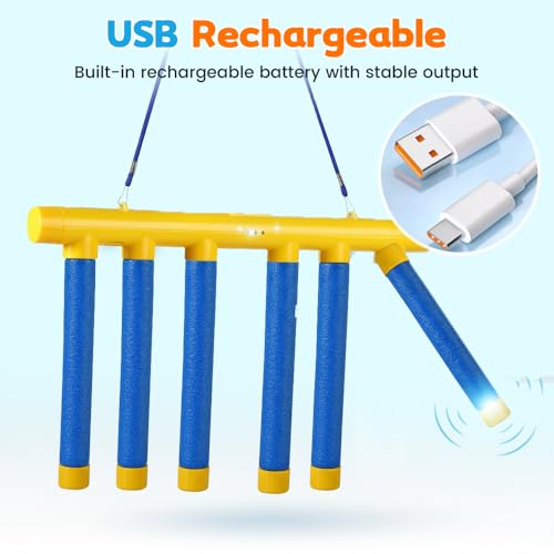 Reflex Sticks Game - Reaction Time Trainer with Adjustable Speed - Yellow