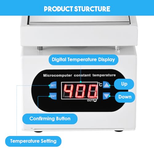 110V 350W Soldering Hot Plate LED Microcomputer Electric Preheat Soldering Station Welder Hot Plate Rework Heater Lab 100X100mm Plate