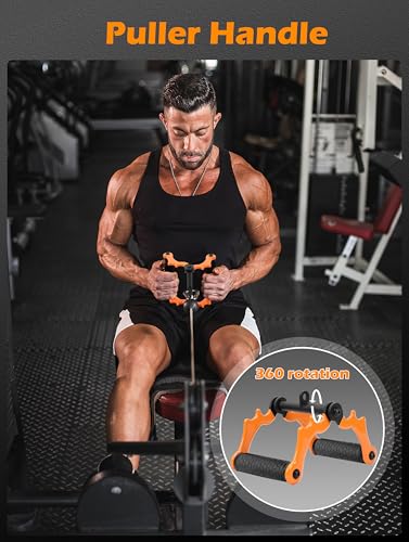 Lovind Black-Yellow Foldable V Bar Landmine Handle for Barbell & Cable Exercises