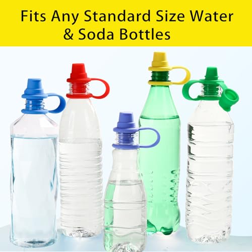 Silicone Toddler Water Bottle Spout Adapters - No-Spill Sippy Cup Top - 5 Pack