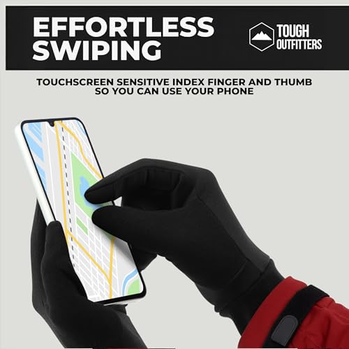 Thermal Glove Liners for Cold Weather - Medium-Large