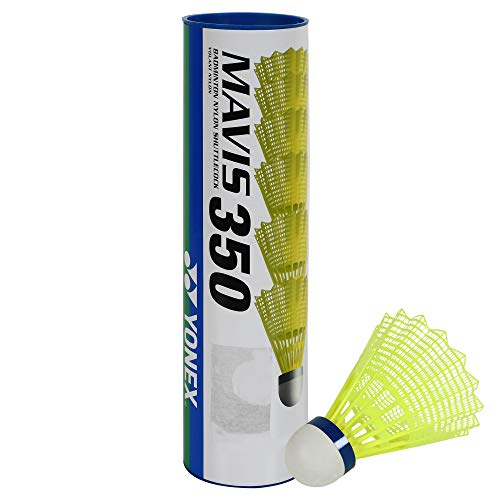 Nylon Badminton Shuttlecock - YONEX Mavis 350 with Blue Cap