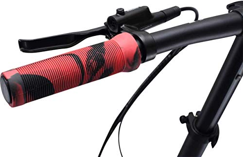 Mountain Bike Handlebar Grips - Soft Non-Slip Rubber - Purple