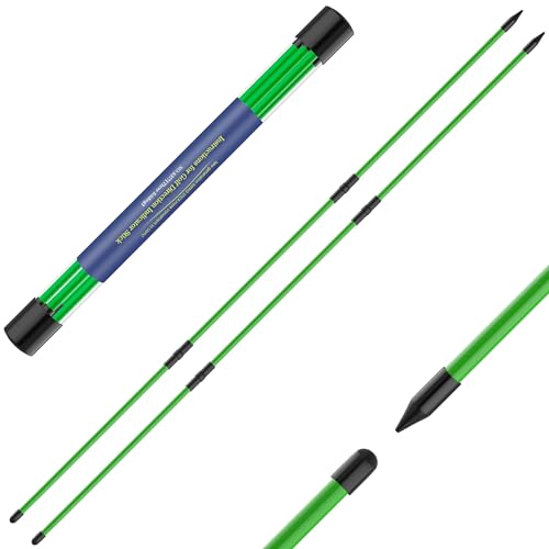 Golf Alignment Sticks 48" - 2 Pack Green, Collapsible Training Aid