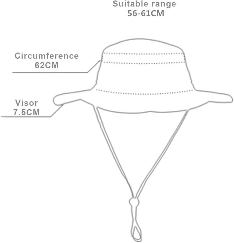 Windproof UPF50+ UV Protection Fishing Hat - Khaki