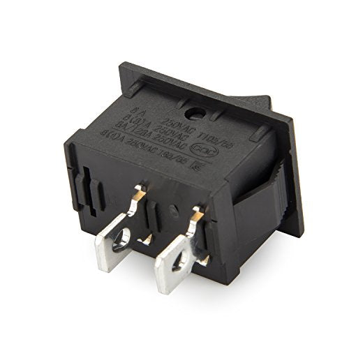20 Pcs Mini Boat Rocker Switch SPST On/Off 6A/250V 10A/125V