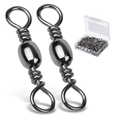 High Strength Fishing Swivels - Stainless Steel, Size 7, 50 pcs